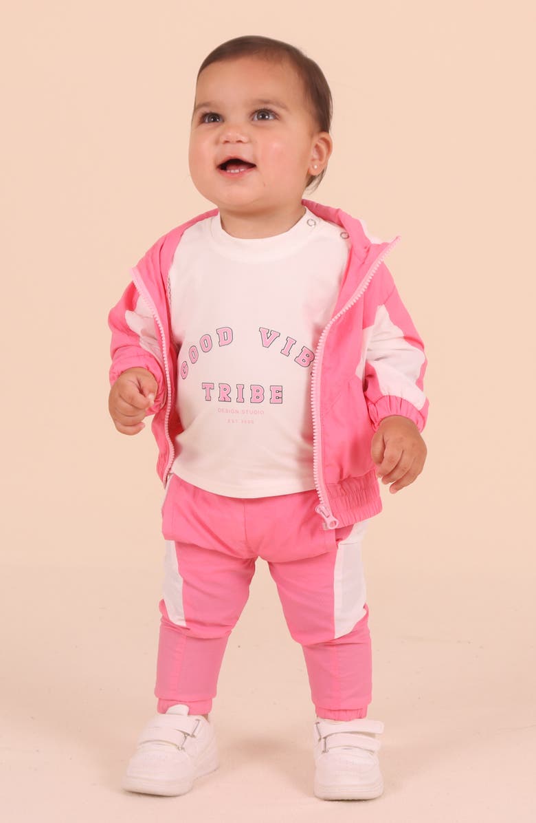 TINY TRIBE Parachute Windbreaker, Alternate, color, Pink