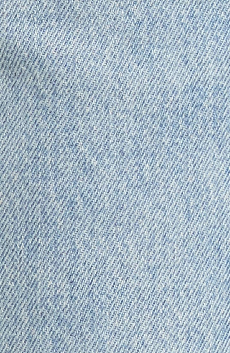 Re/Done High Waist Tapered Nonstretch Jeans, Alternate, color, Favorite Bleu