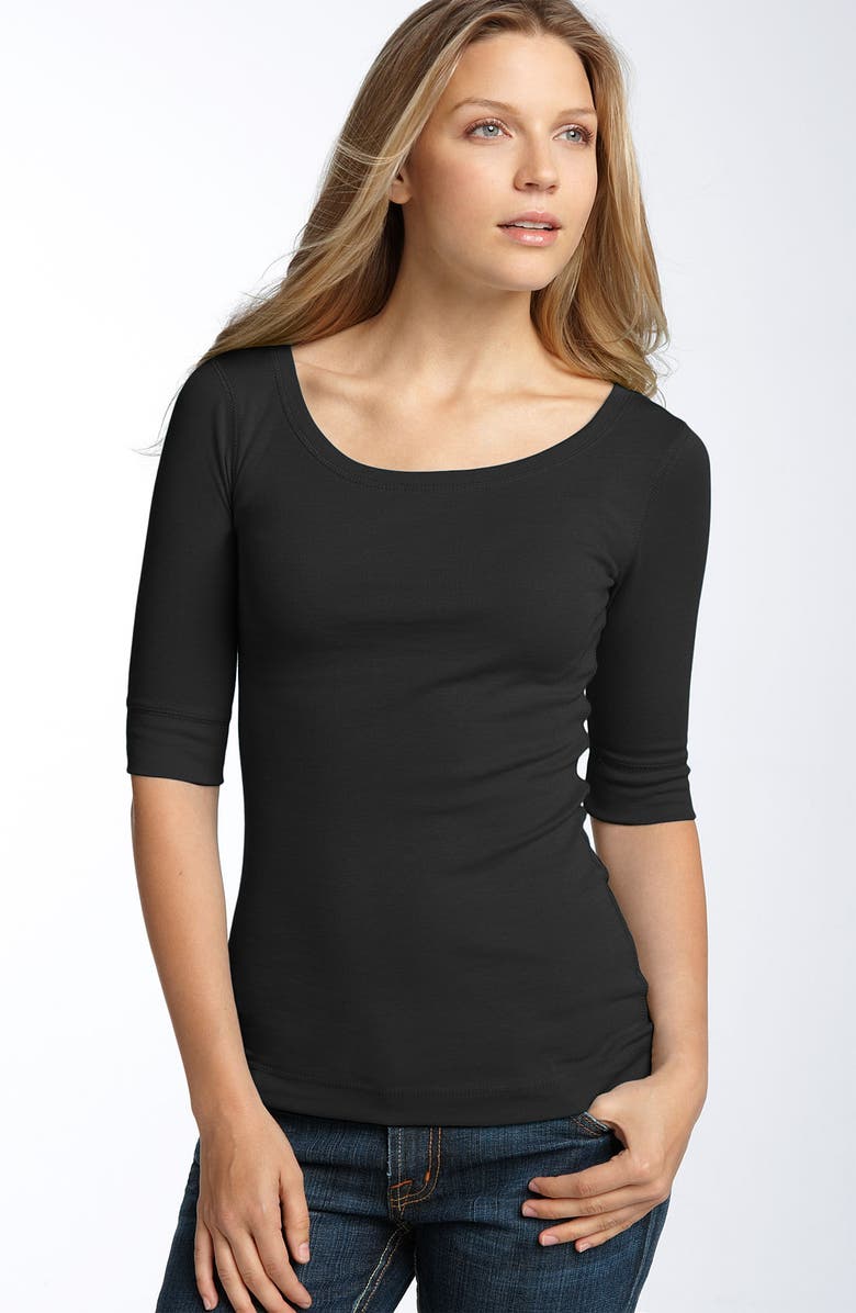 Caslon<sup>®</sup> Ballet Neck Tee, Main, color, 