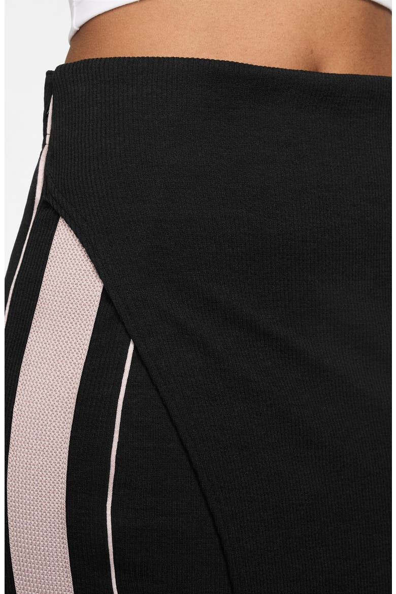 Sportswear High Waist Rib Midi Skirt, Alternate, color, BLACK/ RED/ MALT/ RED