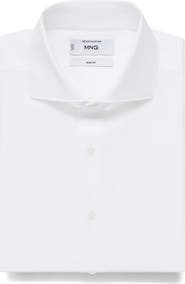 MANGO Slim Fit Cotton Button-Up Shirt