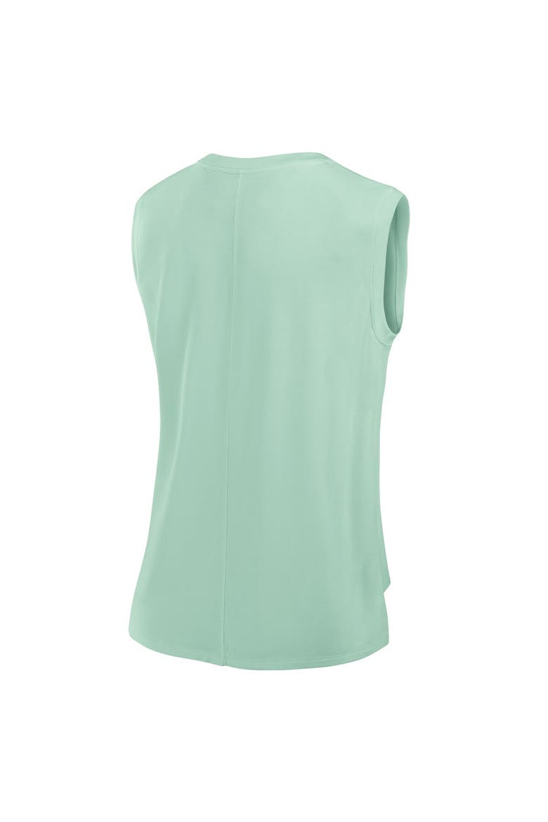 Women's Fanatics Mint Denver Broncos Studio Embrace Tank Top, Alternate, color, Mint
