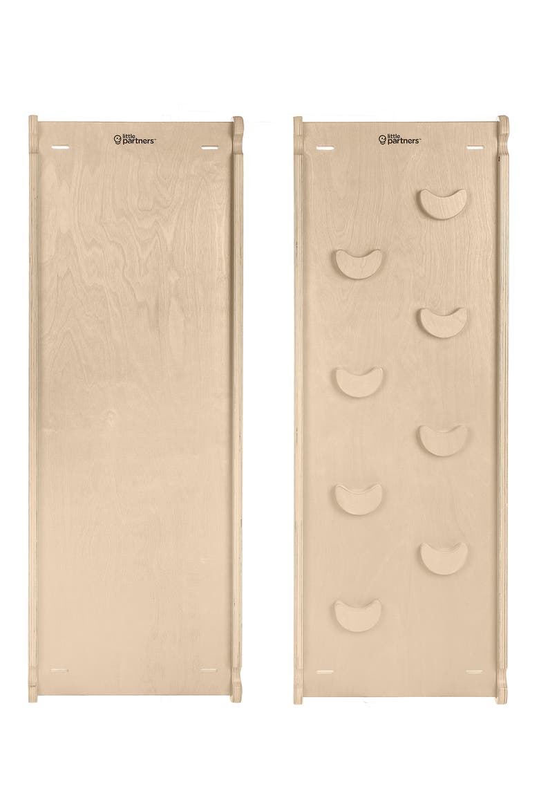 2-in-1 Wooden Climbing Ramp & Slide Attachment, Alternate, color, NATURAL