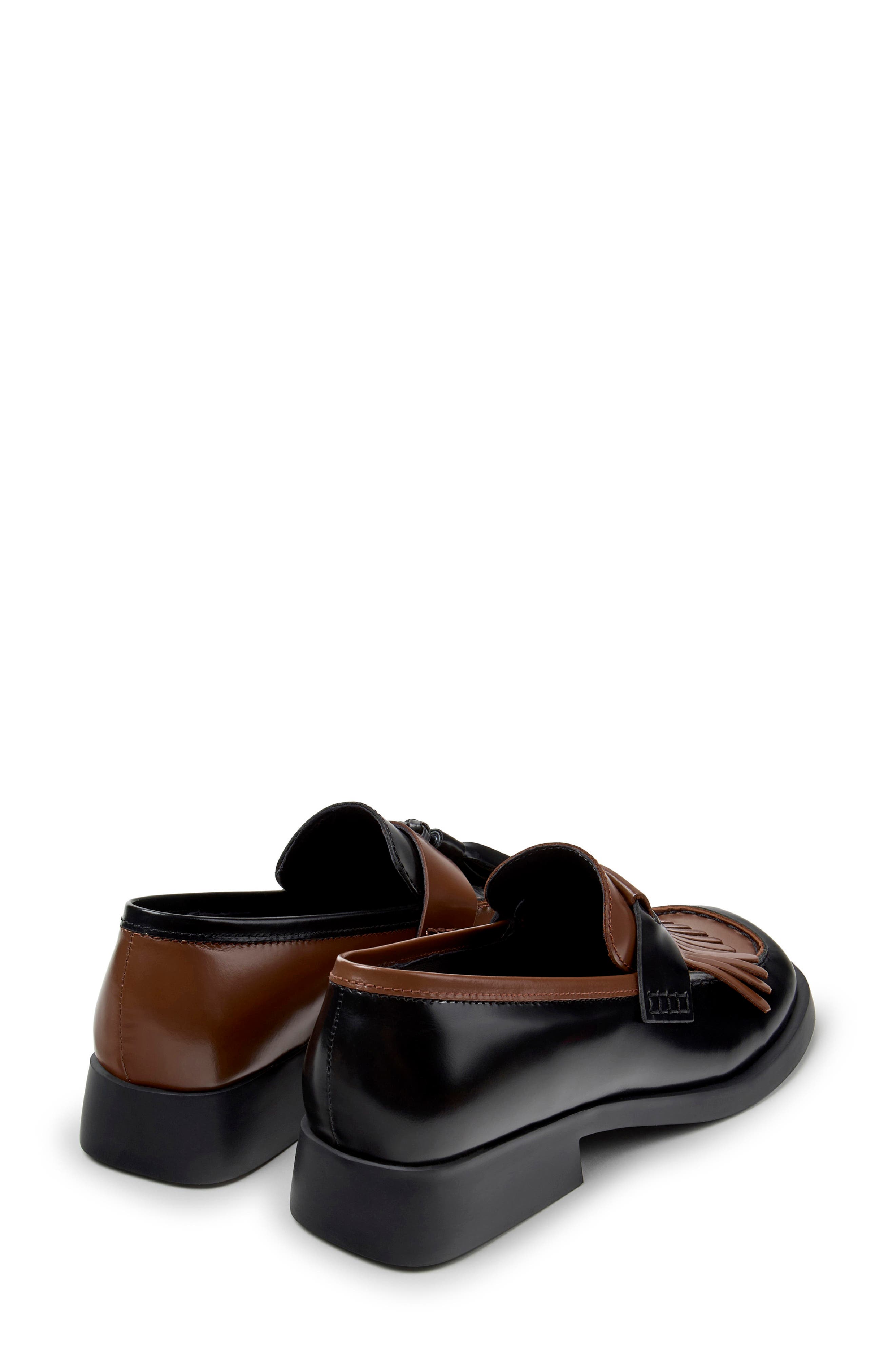 Donna Twins Mismatch Loafer, Alternate, color, MEDIUM BROWN