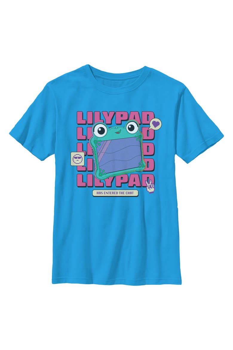 Boy's Toy Story 5 Lily Pad Chat Art  Graphic T-Shirt, Main, color, Sapphire