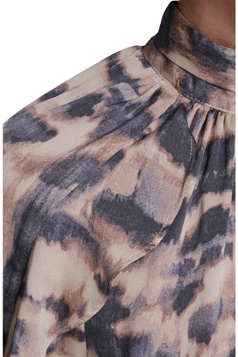 Mock Neck Long Sleeve Minidress, Alternate, color, SOFT DUSK MULTI