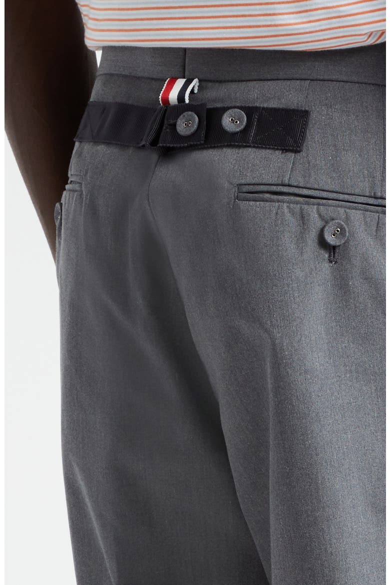 Classic Fit 1 Typewriter Cloth Backstrap Trousers, Alternate, color, MEDIUM GREY