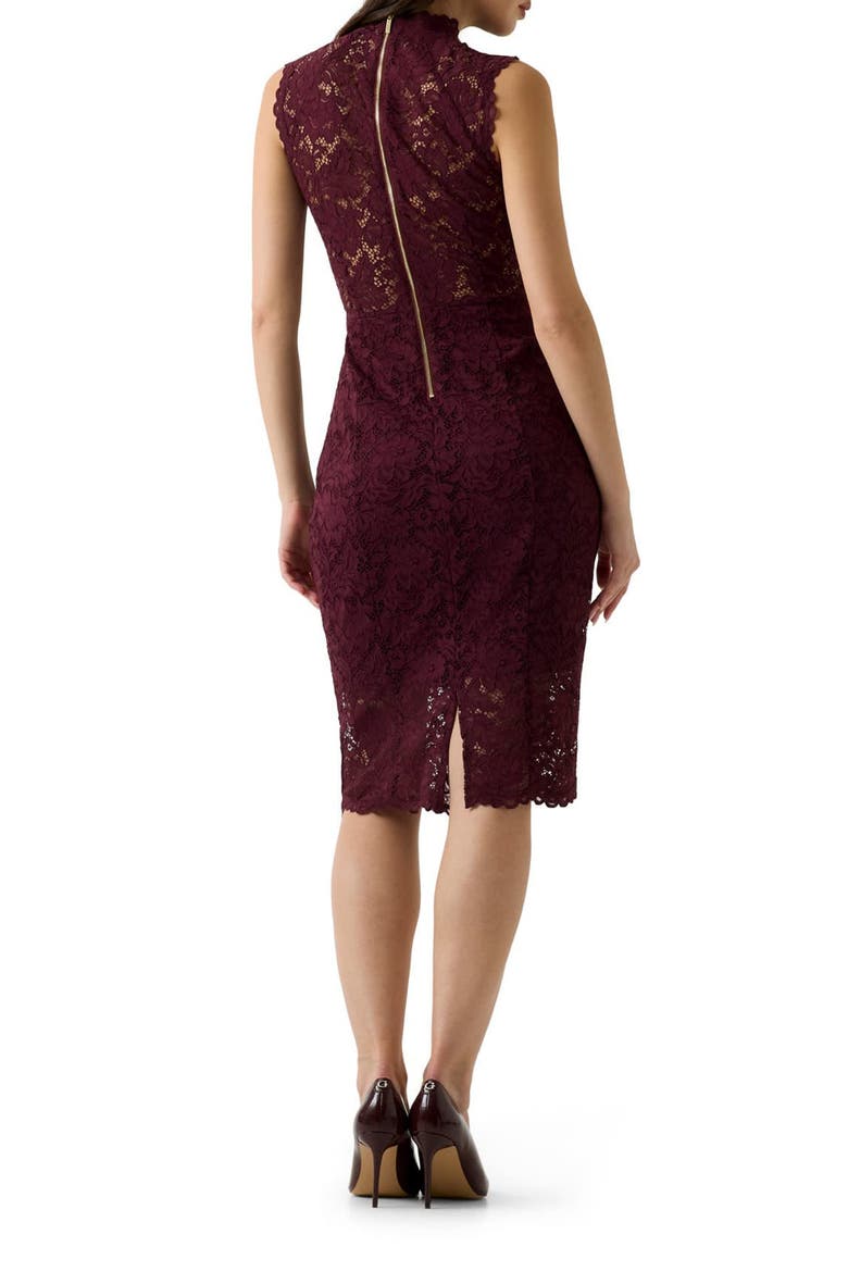 Michelle Sleeveless Lace Midi Dress, Alternate, color, A40T-OPEN