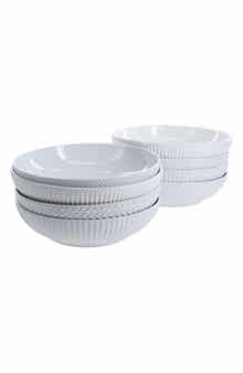 BIA Cordon Bleu Set of 8 Assorted Textured Pasta Bowls