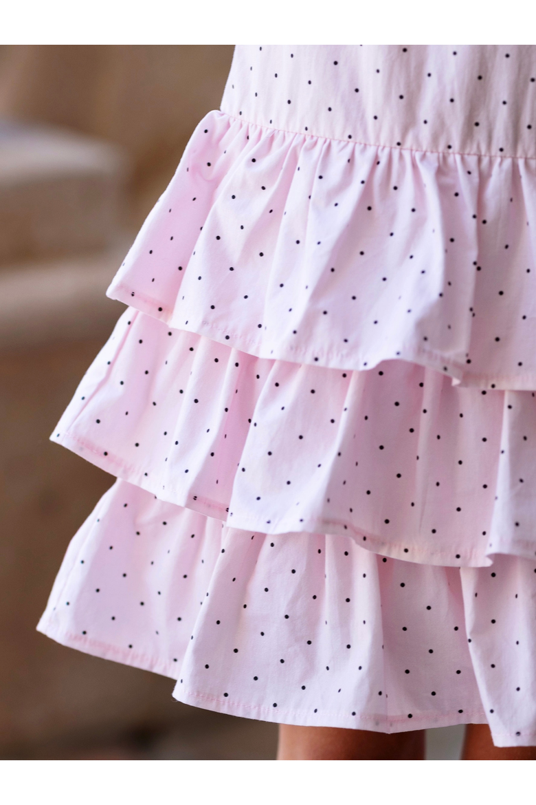 Sweet Elegance Swiss Dot Dress, Alternate, color, Pink