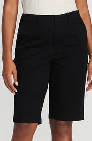 Lands' End Elastic Back Classic 12" Chino Shorts