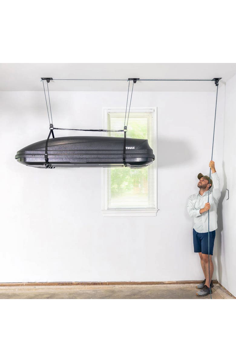 StoreYour EasyLift Cargo Box Hoist -Holds up to 150 lbs, Main, color, Black