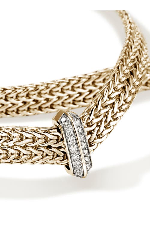 John Hardy Icon Link Pavé Diamond Necklace In Gold