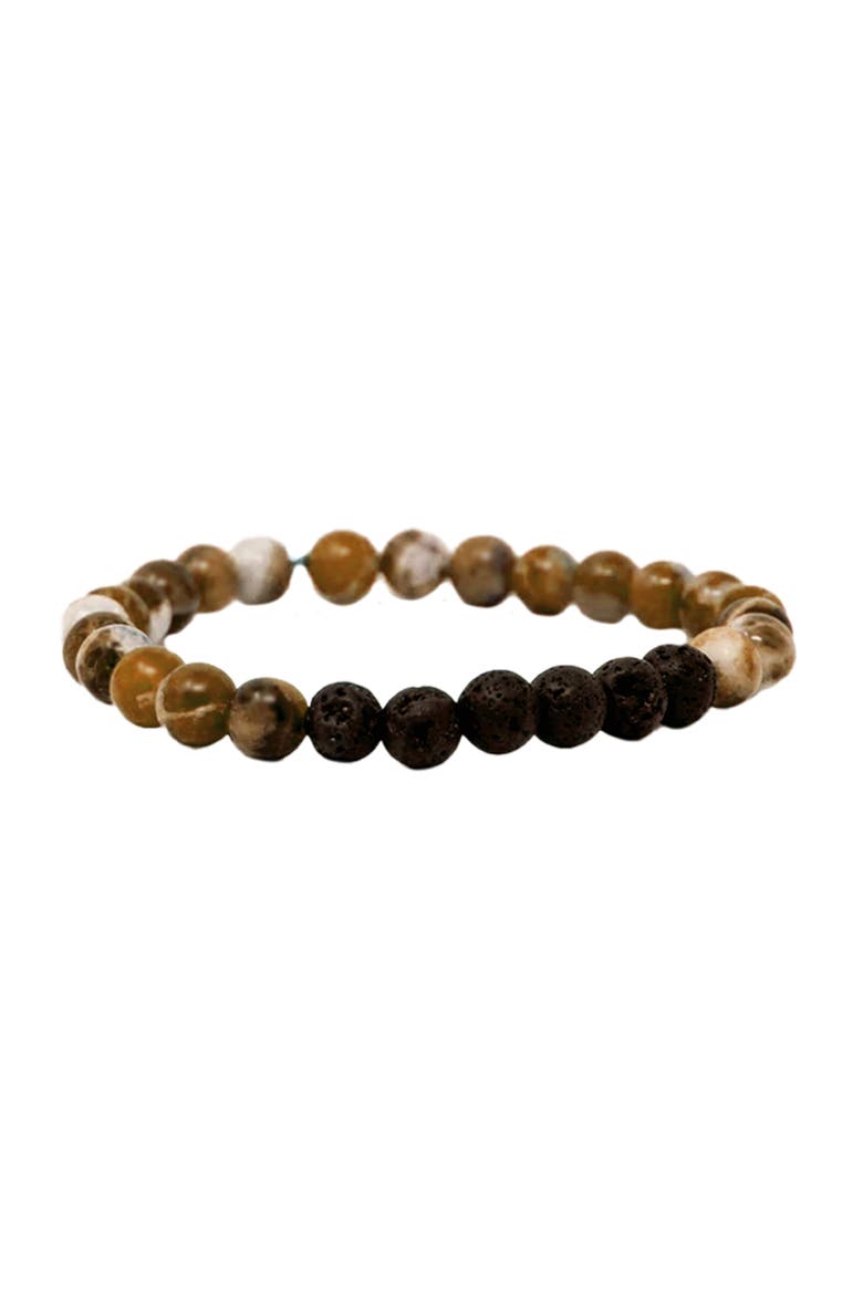 Lavastone Braclet with Peppermint and Orange essential oils, Main, color, Green