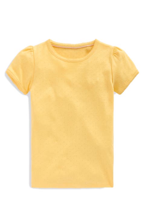 Kids' Cotton Pointelle T-Shirt (Toddler, Little Kid & Big Kid)