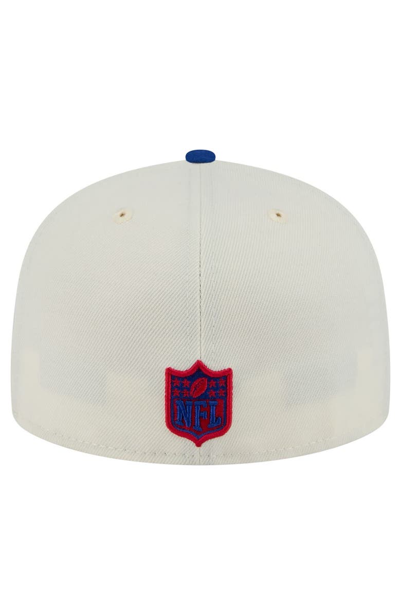 New Era Men's New Era  White/Royal New York Giants Main 59FIFTY Fitted Hat, Alternate, color, 