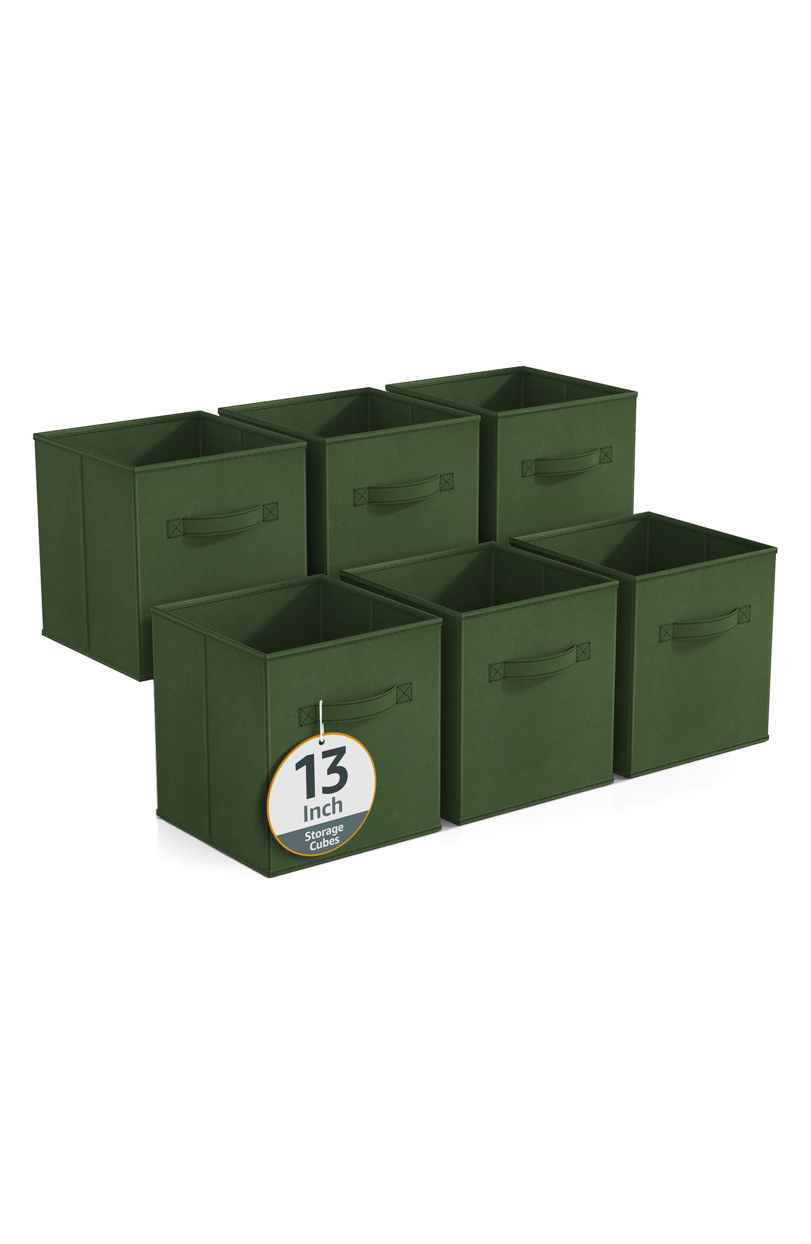 Set of 6 13-Inch Foldable Storage Cubes