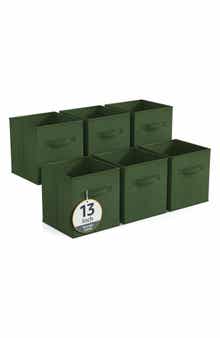 Set of 6 13-Inch Foldable Storage Cubes