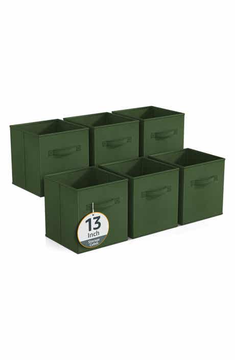 Set of 6 13-Inch Foldable Storage Cubes