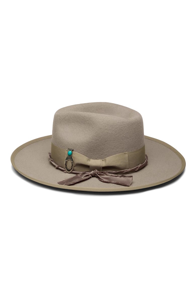 Boone Wool Felt Rancher Hat, Alternate, color, LINEN