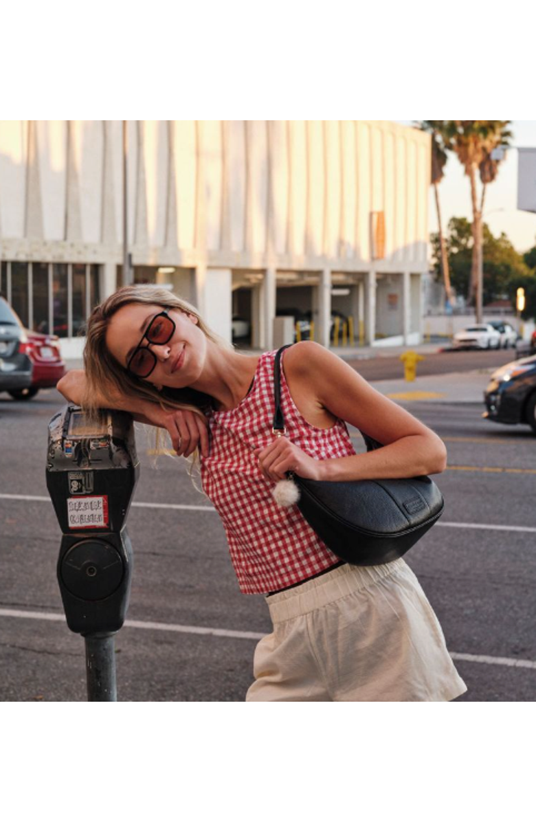 Pom Pom London Sutton Sling Crossbody Bag, Alternate, color, Black