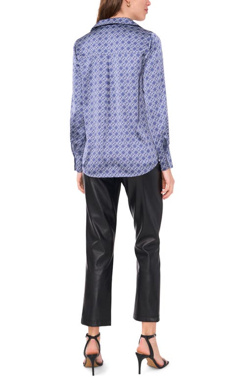 Halogenr Halogen(r) Long Sleeve Satin Button-up Shirt