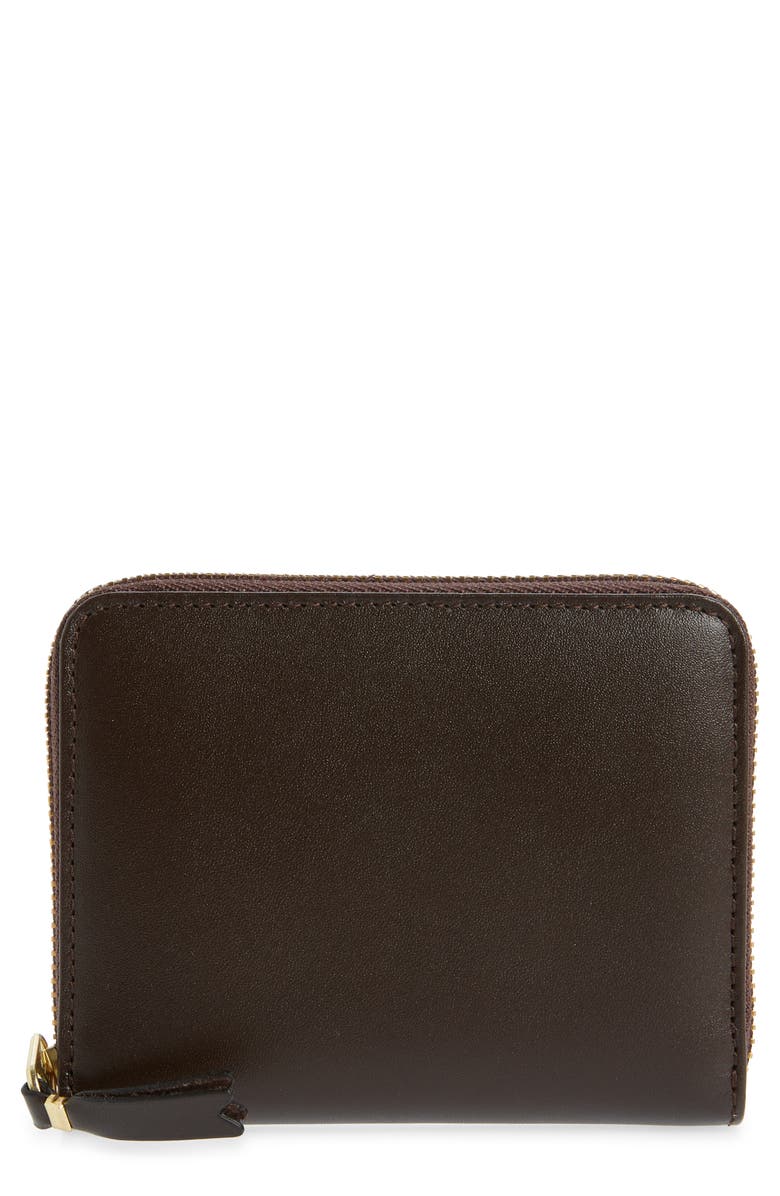 Comme des Garçons Wallets Classic Leather Zip Accordion Wallet, Main, color, Brown