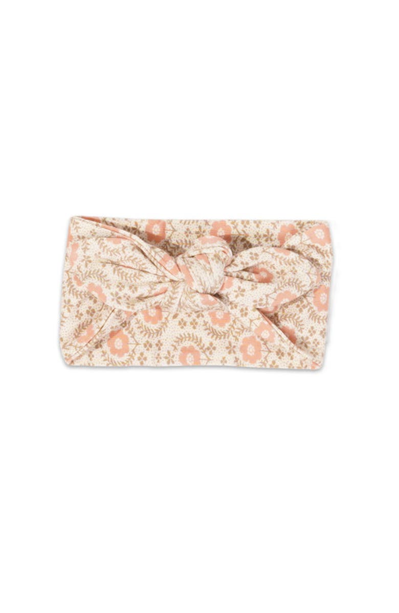 Everly Grey Ruffle Romper & Head Wrap Set, Alternate, color, Bohemian