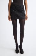 Veronica Beard Olenna Embellished Silk Blend Miniskirt