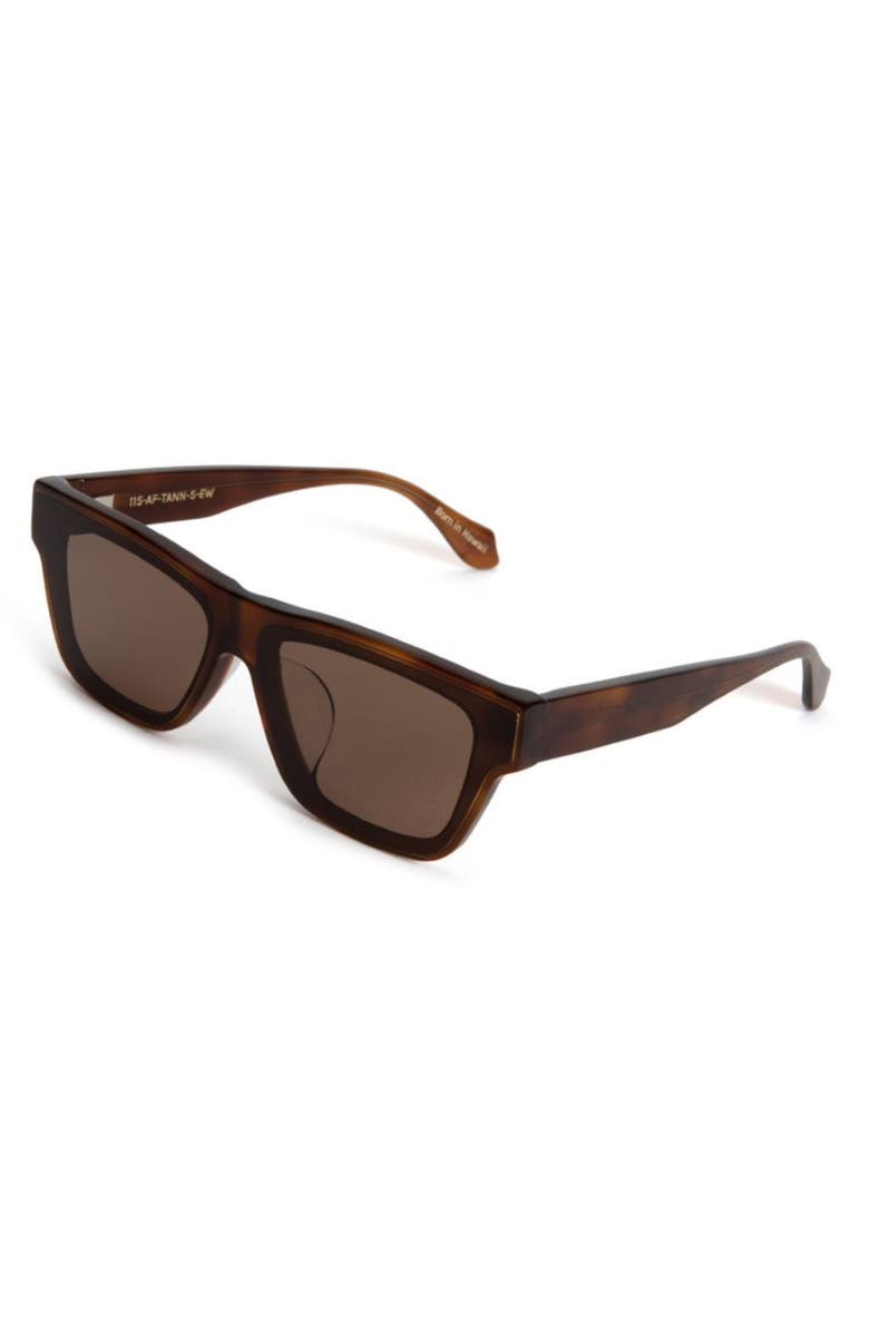 Mohala Eyewear Keahi 65mm Low Nose Bridge Wide Width Oversized Square Sunglasses, Alternate, color,