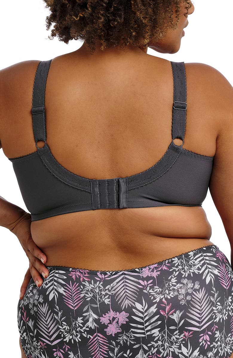 Goddess Kayla Full Figure Underwire Bra, Alternate, color, Charcoal