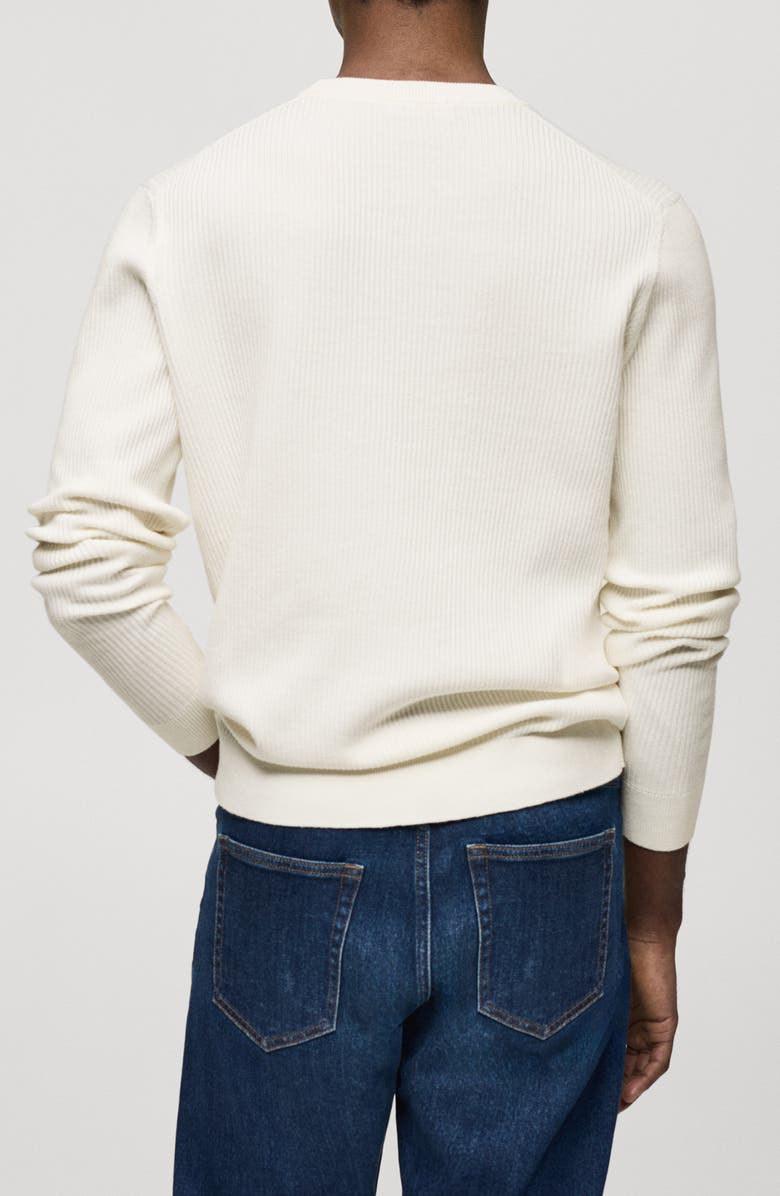 MANGO Rib Sweater, Alternate, color,
