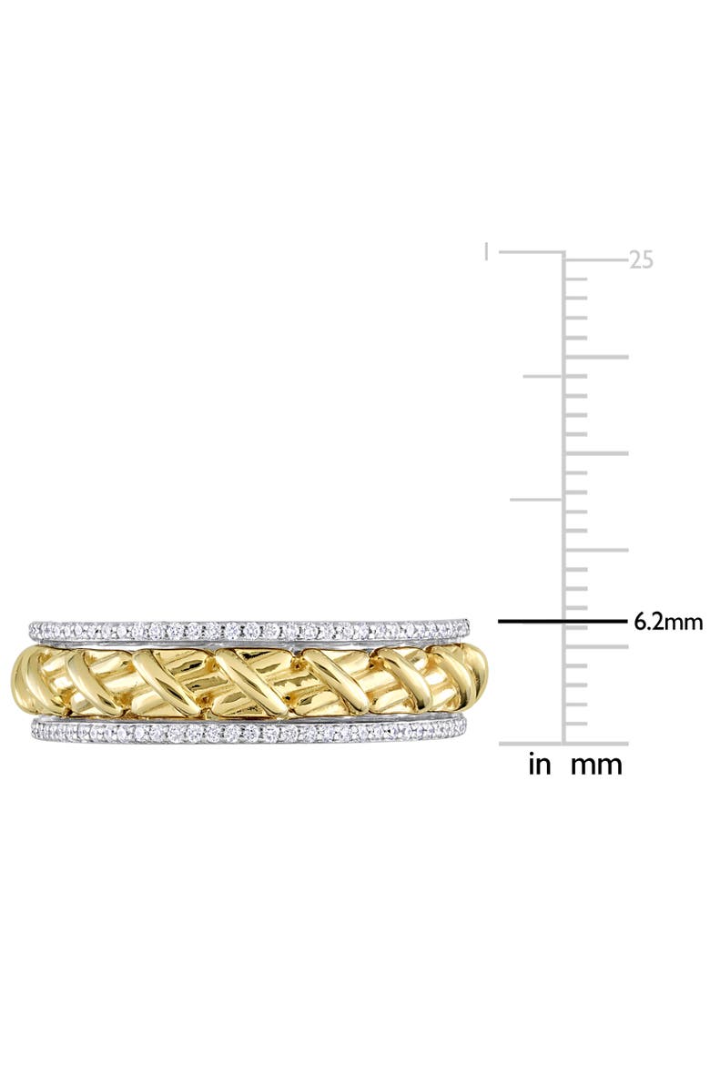 1/4 CTW Diamond Eternity Ring 14k Gold, Alternate, color, Two-Tone Gold