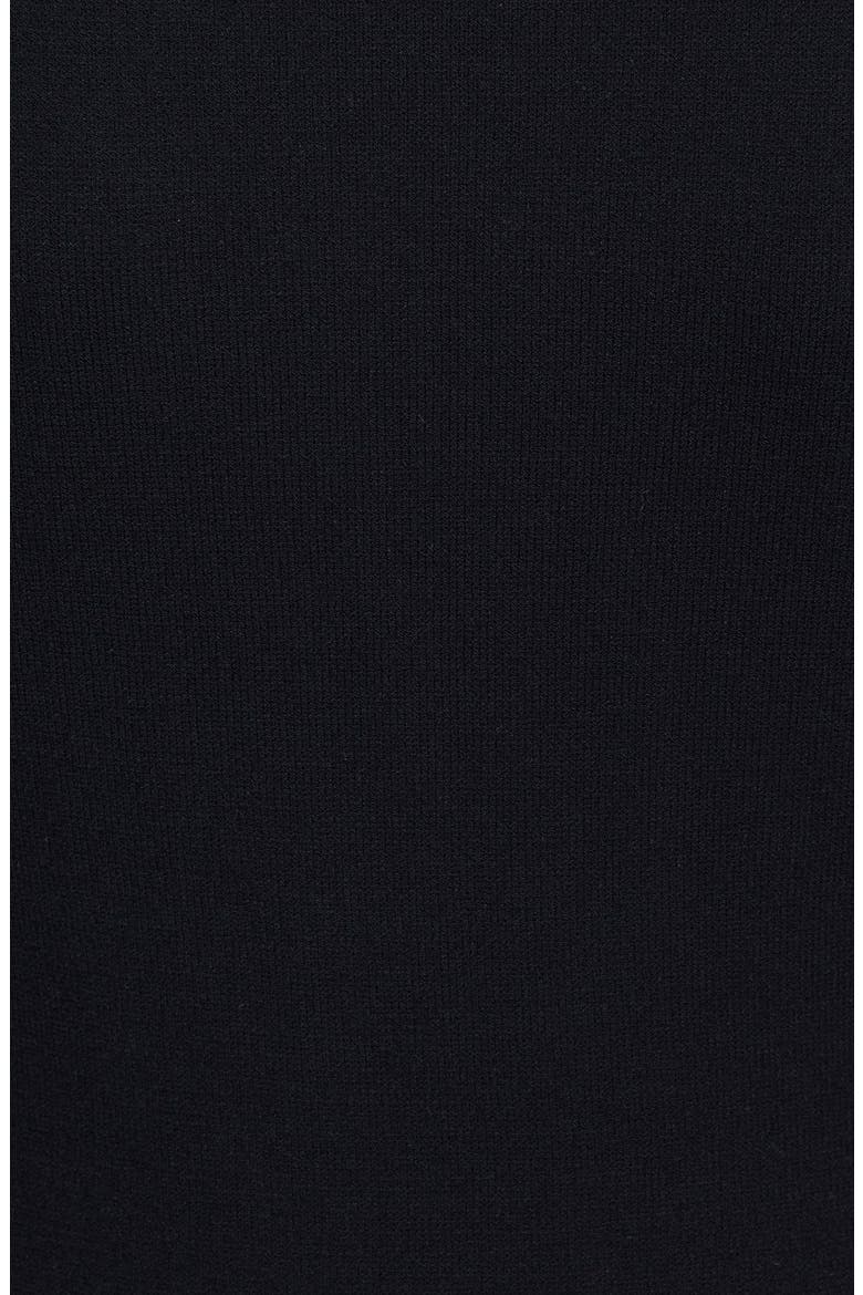 Point d'Esprit Yoke Knit Dress, Alternate, color, BLACK