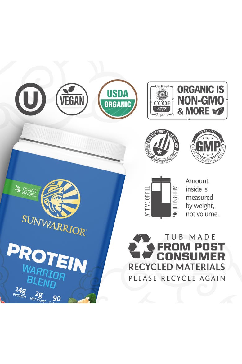 Organic Warrior Blend Protein Powder, Chocolate Peanut Butter, 750gm, Alternate, color, No Color
