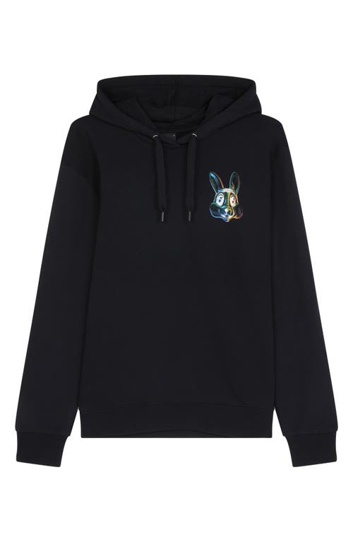 Ps By Paul Smith Ps Paul Smith Bunny Hoodie In Black