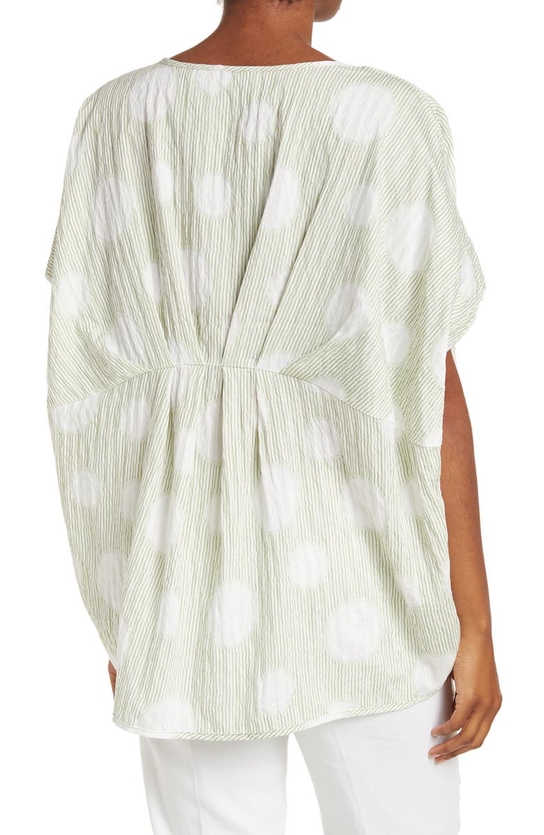 PATRIZIA LUCA Pleated Hi-Low Hem Top, Alternate, color,