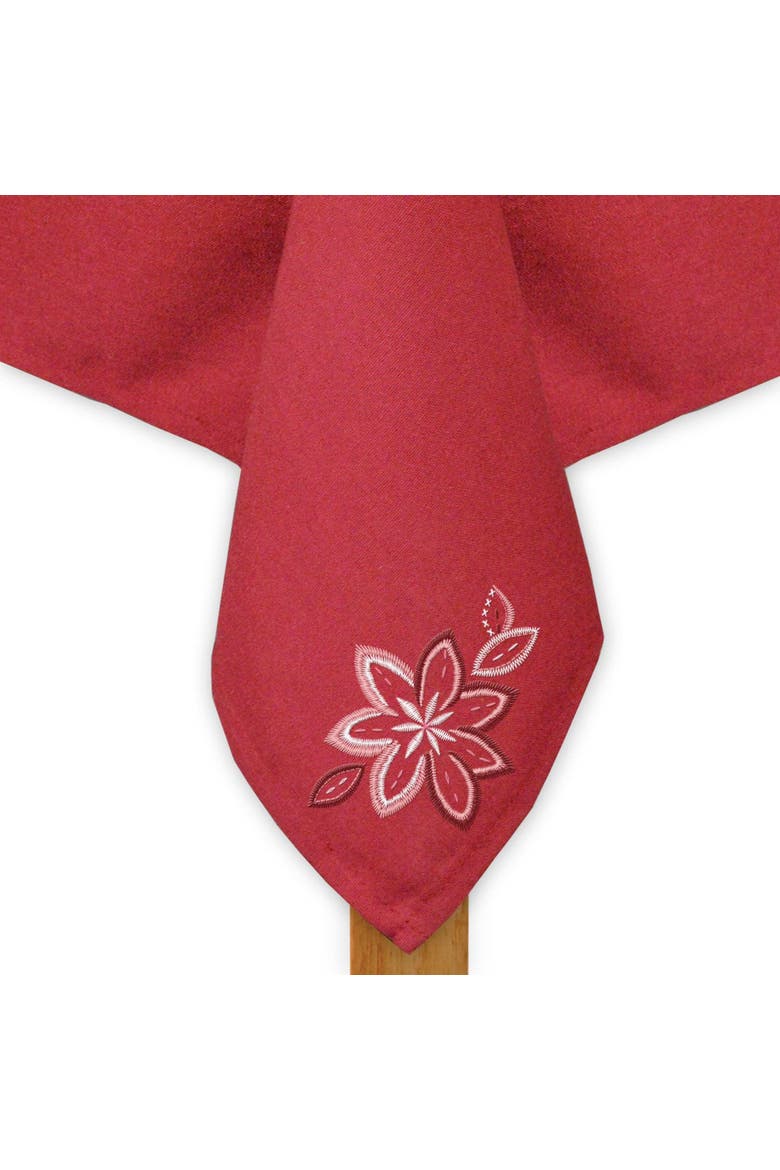 White Polyester Tablecloth 60X84, Alternate, color, White