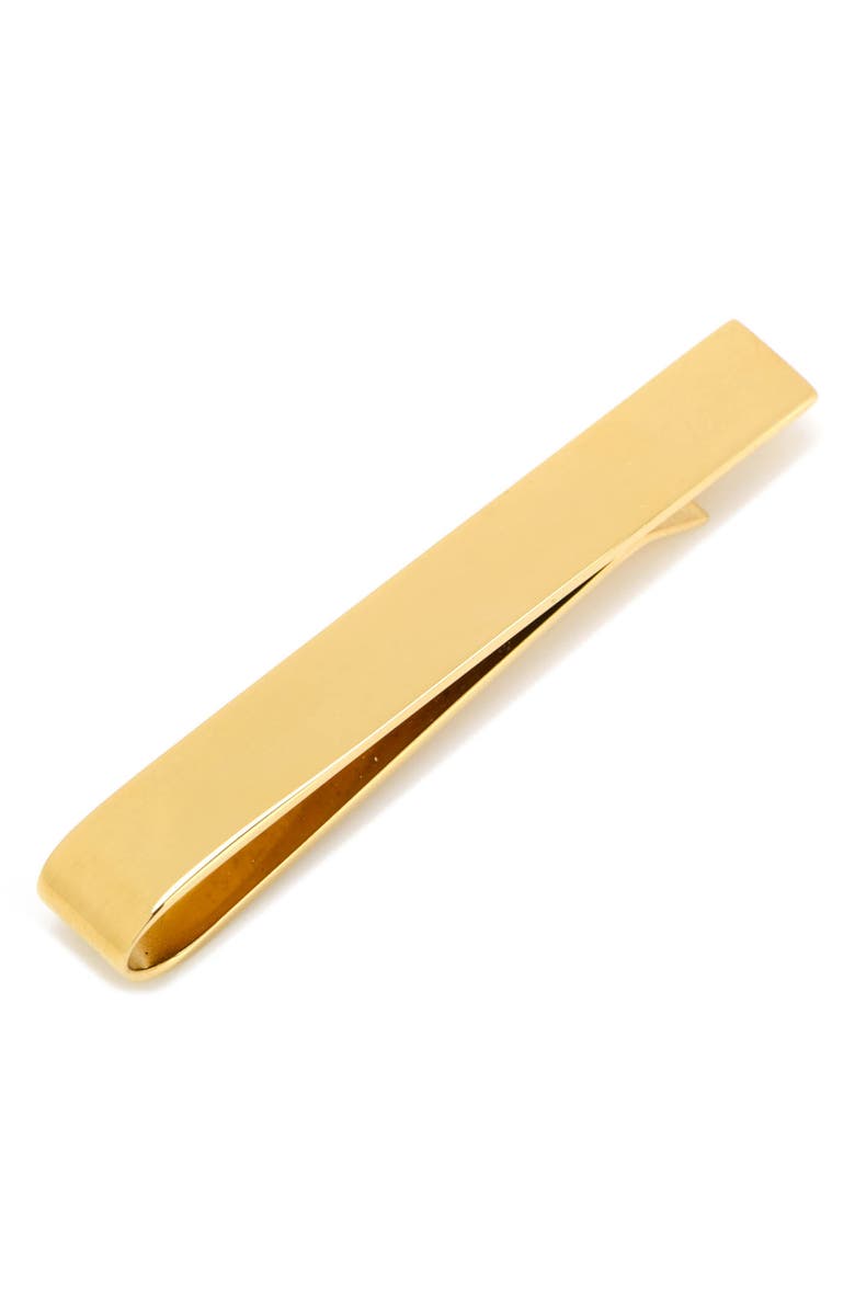 Cufflinks, Inc. Engravable Tie Bar, Main, color, Gold