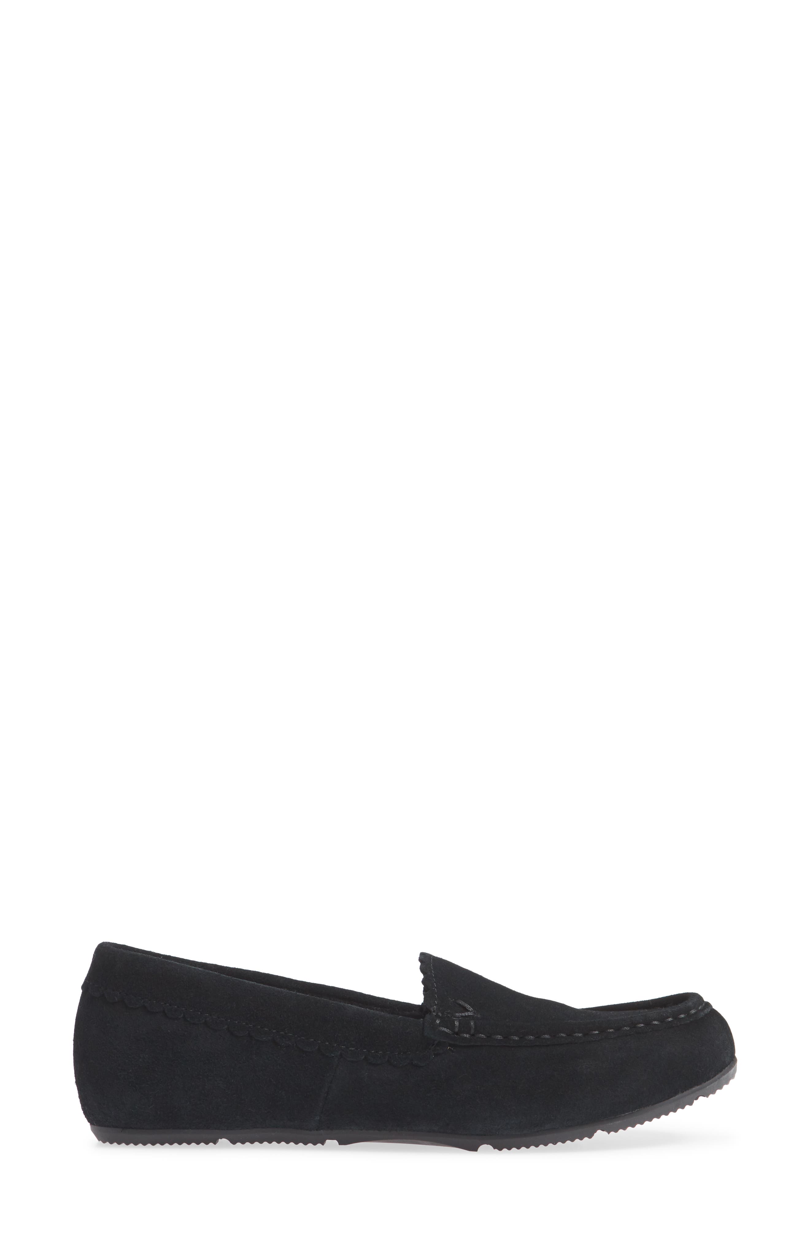 McKenzie Moccasin, Alternate, color, BLACK SUEDE