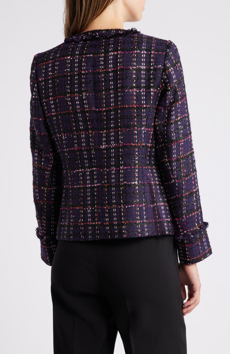 Anne Klein Kissing Front Tweed Jacket, Alternate, color,