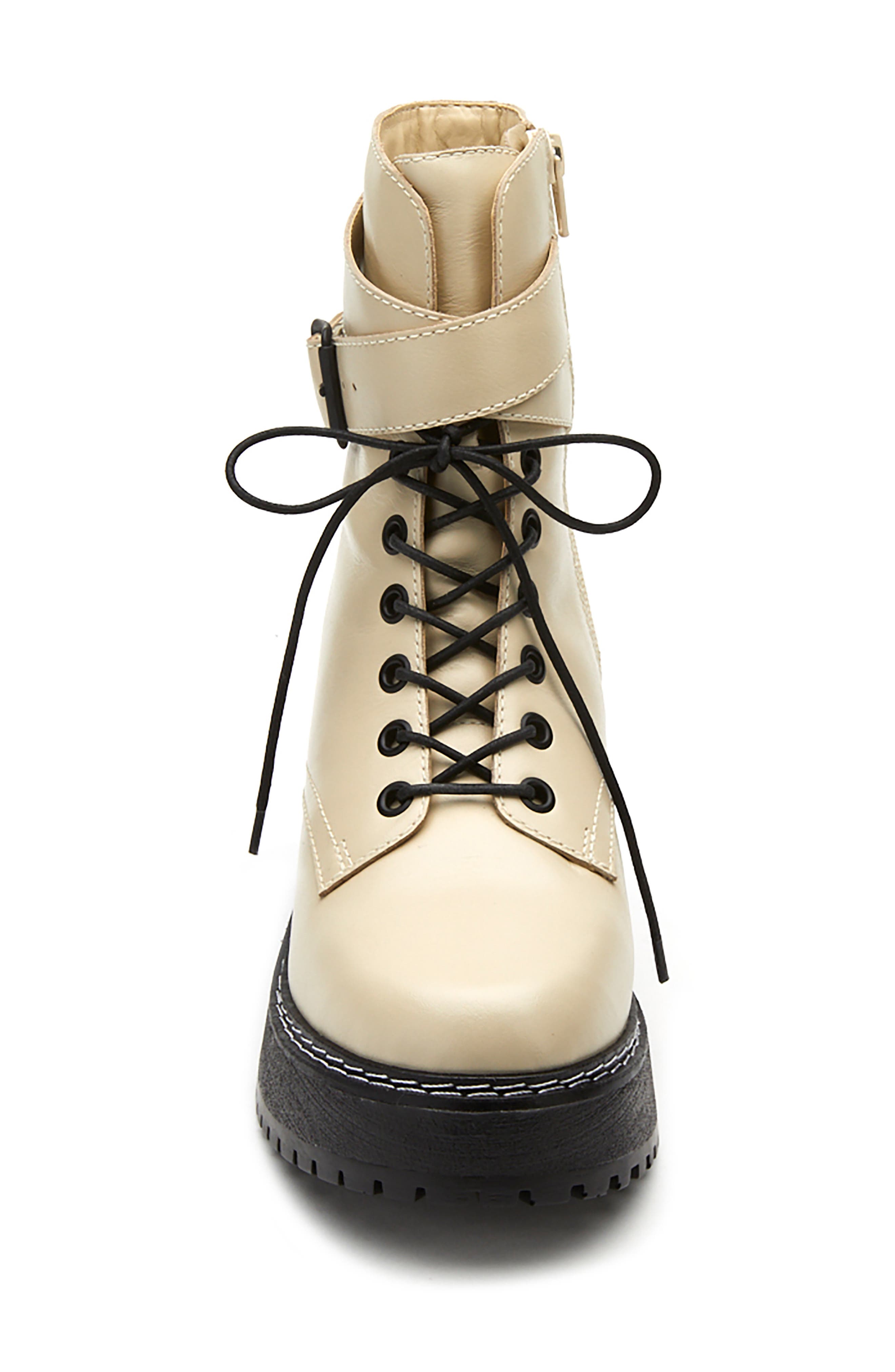 Hunter Bootie, Alternate, color, BONE LEATHER