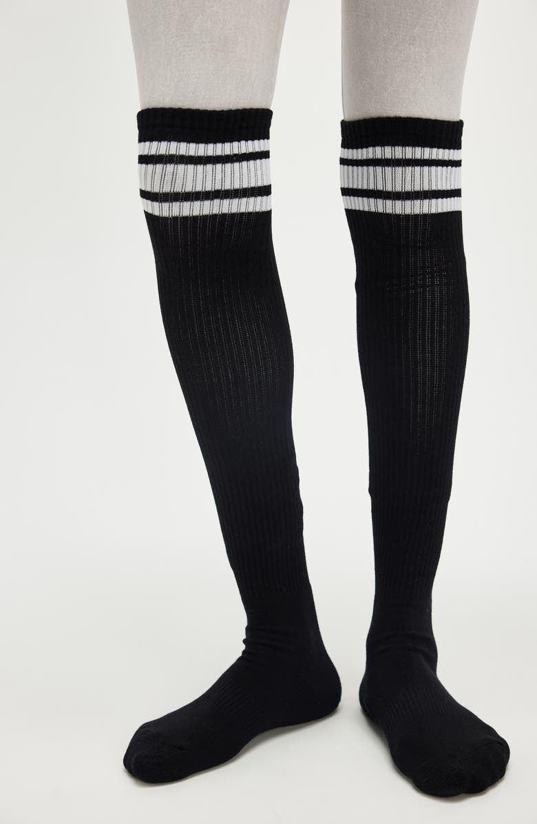 Free People FP Movement Logo Stripe Socks, Main, color, 