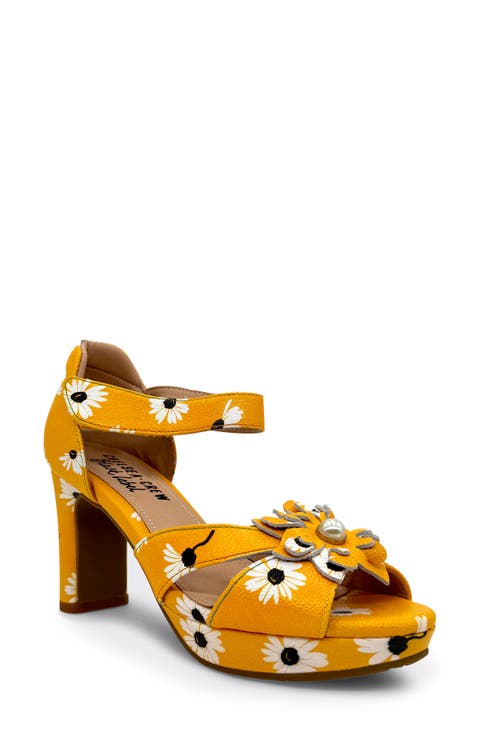 Daisy Ankle Strap Platform Sandal (Women)