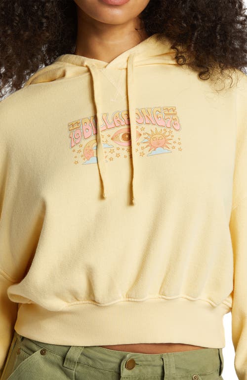 Shop Billabong All Time Graphic Hoodie In Retro Yellow