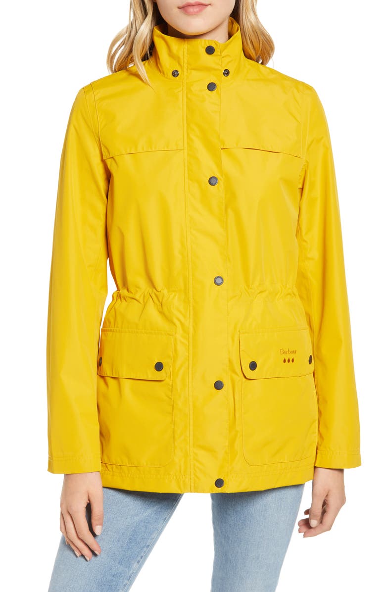 Barbour Drizzel Waterproof Hooded Raincoat, Alternate, color, 