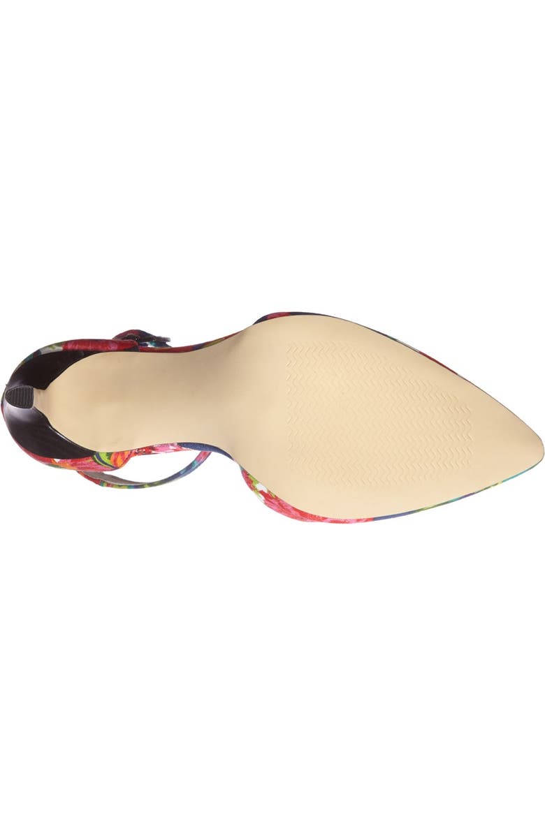 BP. 'Mallory' Floral Print Ankle Strap Pump, Alternate, color,