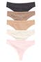 Soft Smoothing Seamless 5-Pack Assorted Thongs