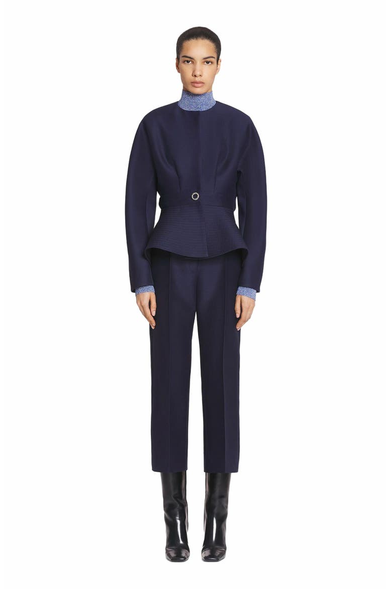 FLARED CROPPED PANTS, Main, color, MIDNIGHT BLUE