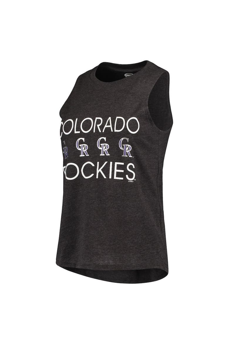 Women's Concepts Sport Purple/Black Colorado Rockies Meter Muscle Tank Top & Pants Sleep Set, Alternate, color, Purple